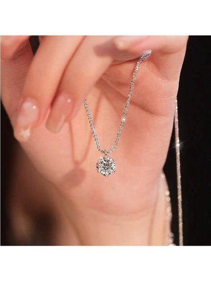 Colar Choker Ponto de Luz Banhado a Prata 925