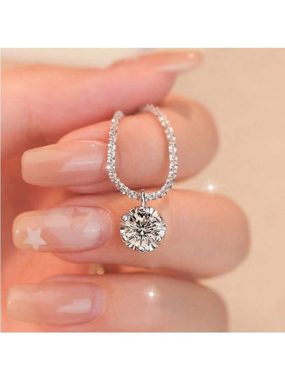 Colar Choker Ponto de Luz Banhado a Prata 925