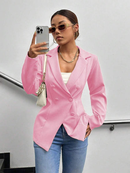 Blazer Feminino Elegante de Alfaiataria em Tecido Premium