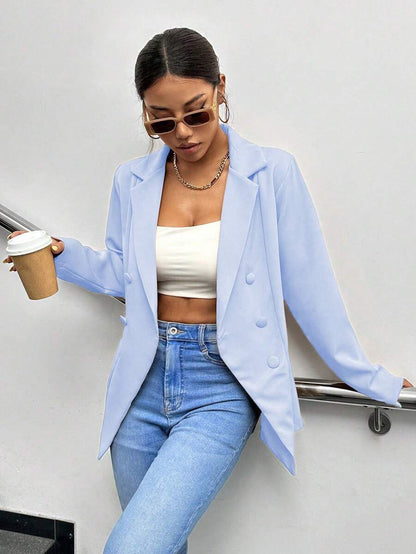 Blazer Feminino Elegante de Alfaiataria em Tecido Premium