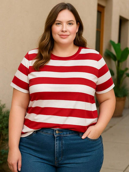 T-Shirt Plus Size Feminina Estampada