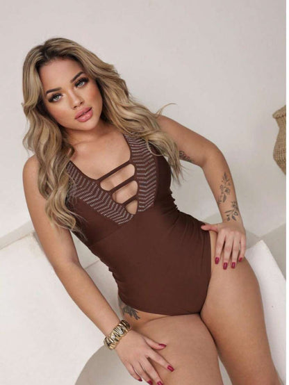 Body Feminino Vazado Casual