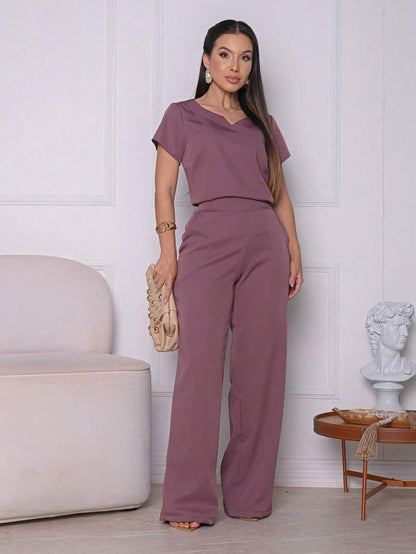 Conjunto Feminino Alfaiataria Calça e Blusa