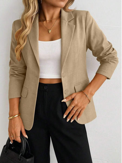 Blazer Feminino Estruturado com Dois Botões