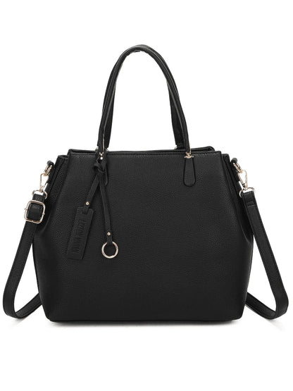 Bolsa Feminina Elegante com Design Trançado e Multi-Compartimentos