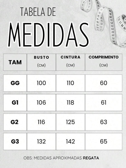 Blusa Regata Feminina Plus Size Listrada