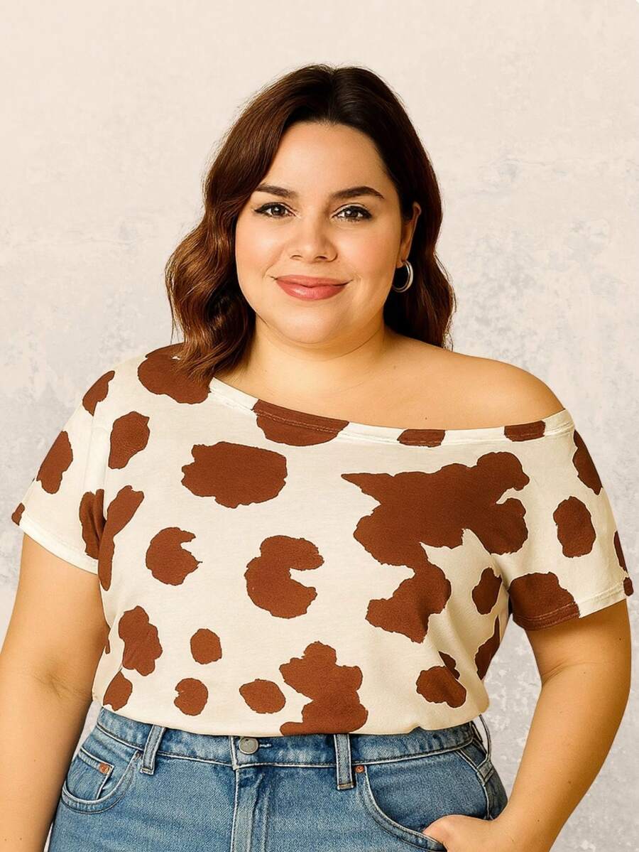 Kit 2 Blusas Femininas Plus Size Manga Curta