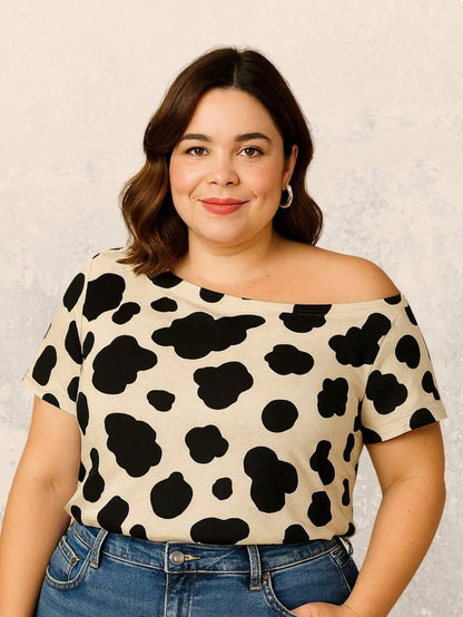 Kit 2 Blusas Femininas Plus Size Manga Curta