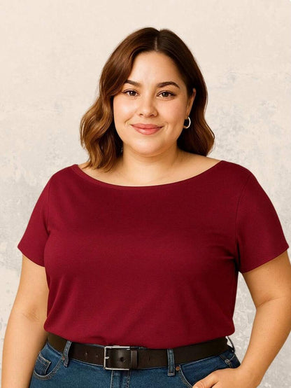 Kit 2 Blusas Femininas Plus Size Manga Curta