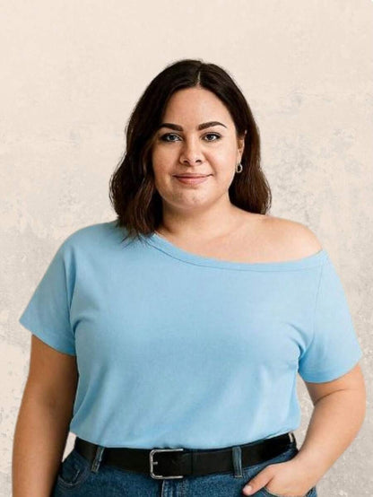 Kit 2 Blusas Femininas Plus Size Manga Curta