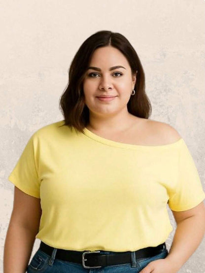 Kit 2 Blusas Femininas Plus Size Manga Curta