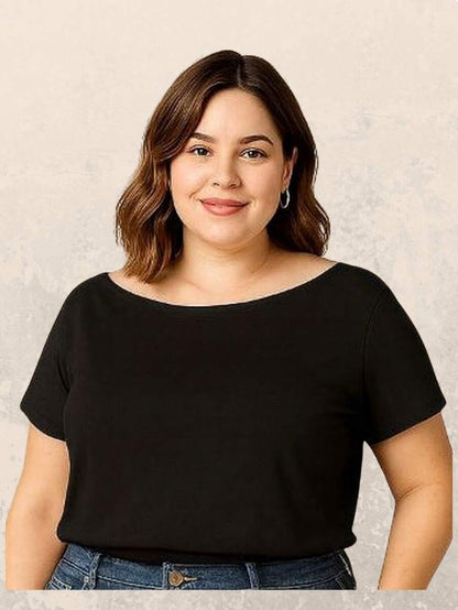 Kit 2 Blusas Femininas Plus Size Manga Curta