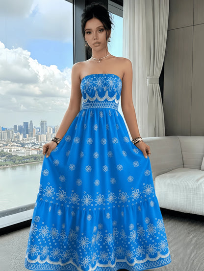 Vestido Tubinho Feminino Longo Estampa Barroco