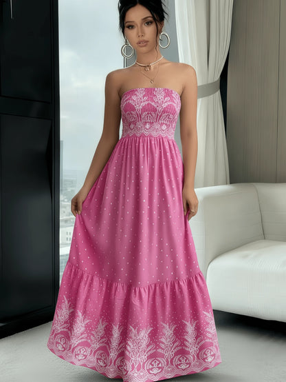 Vestido Tubinho Feminino Longo Estampa Barroco