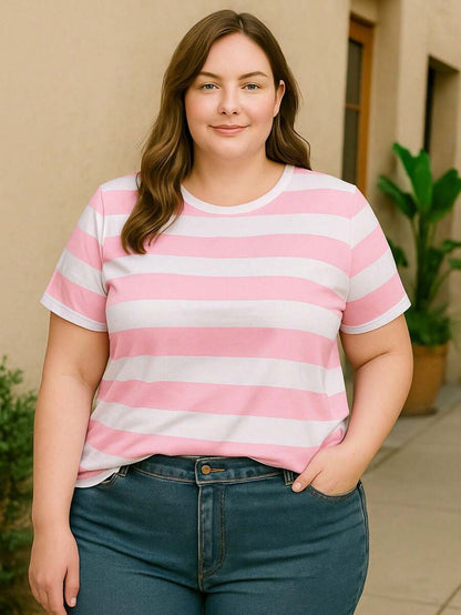 T-Shirt Plus Size Feminina Estampada