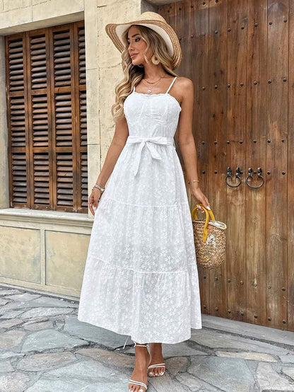 Vestido Longo Atemporal Feminino com Alça Regulável