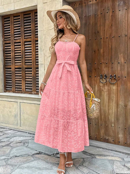 Vestido Longo Atemporal Feminino com Alça Regulável