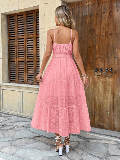 Vestido Longo Atemporal Feminino com Alça Regulável