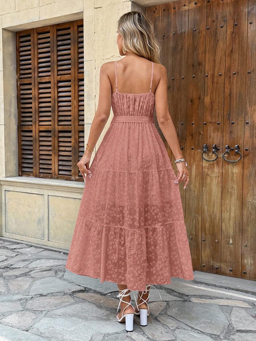 Vestido Longo Atemporal Feminino com Alça Regulável