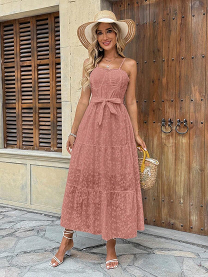 Vestido Longo Atemporal Feminino com Alça Regulável