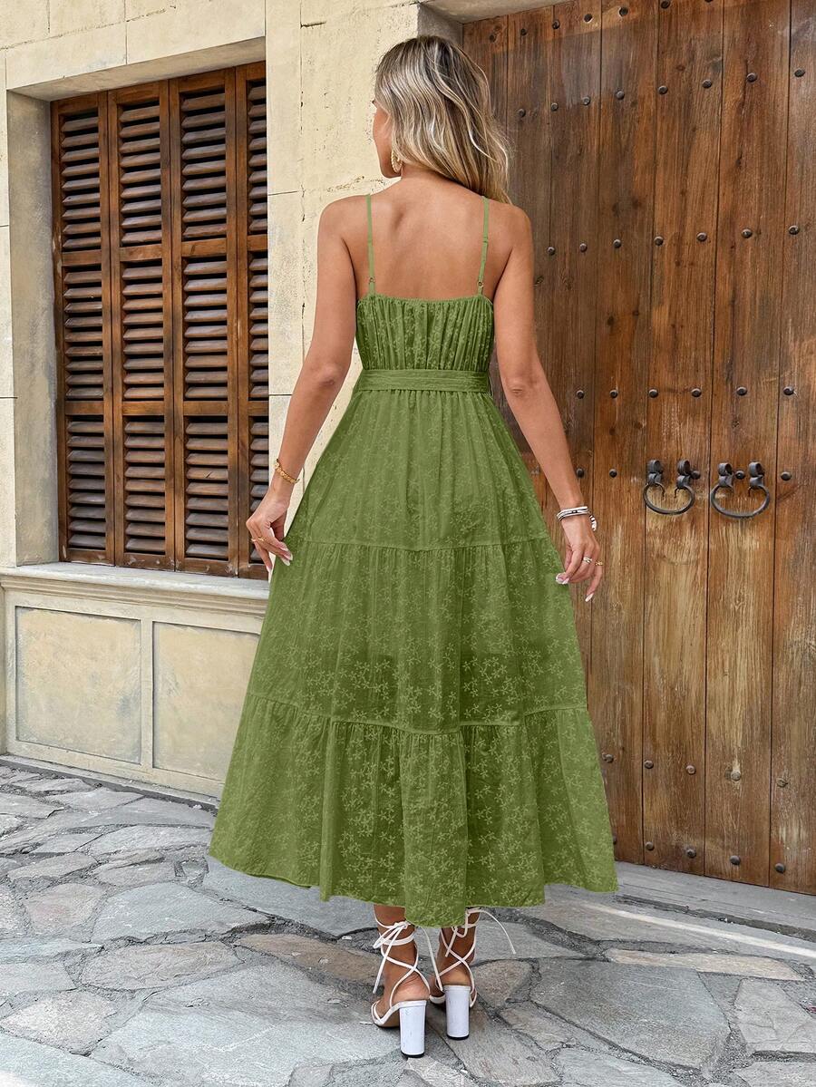 Vestido Longo Atemporal Feminino com Alça Regulável