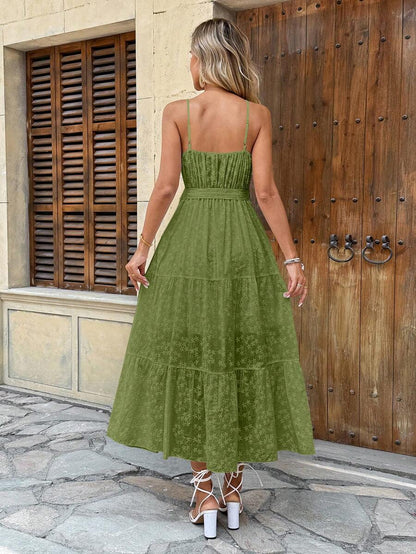 Vestido Longo Atemporal Feminino com Alça Regulável