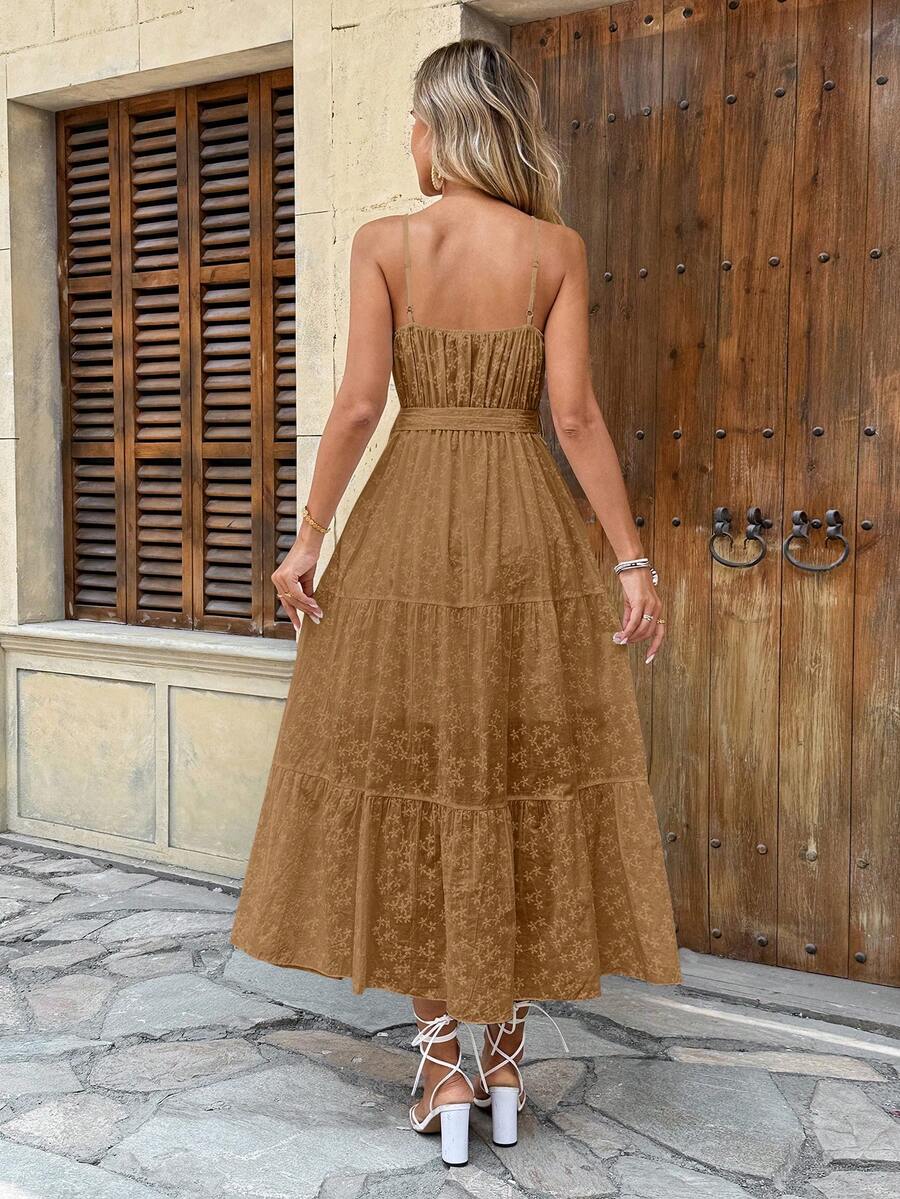 Vestido Longo Atemporal Feminino com Alça Regulável