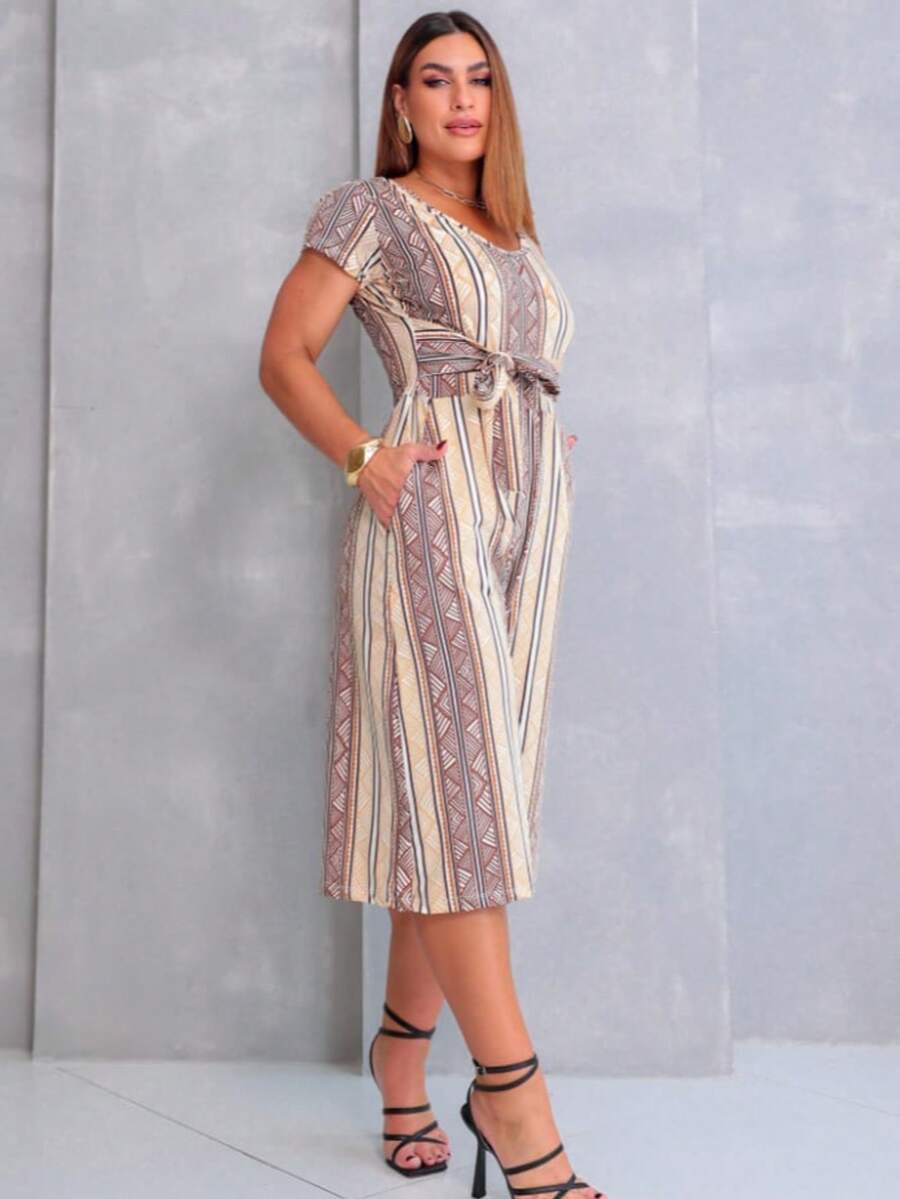 Macacão Feminino Pantacourt Estampado com Alças – Soltinho e Leve para o Verão