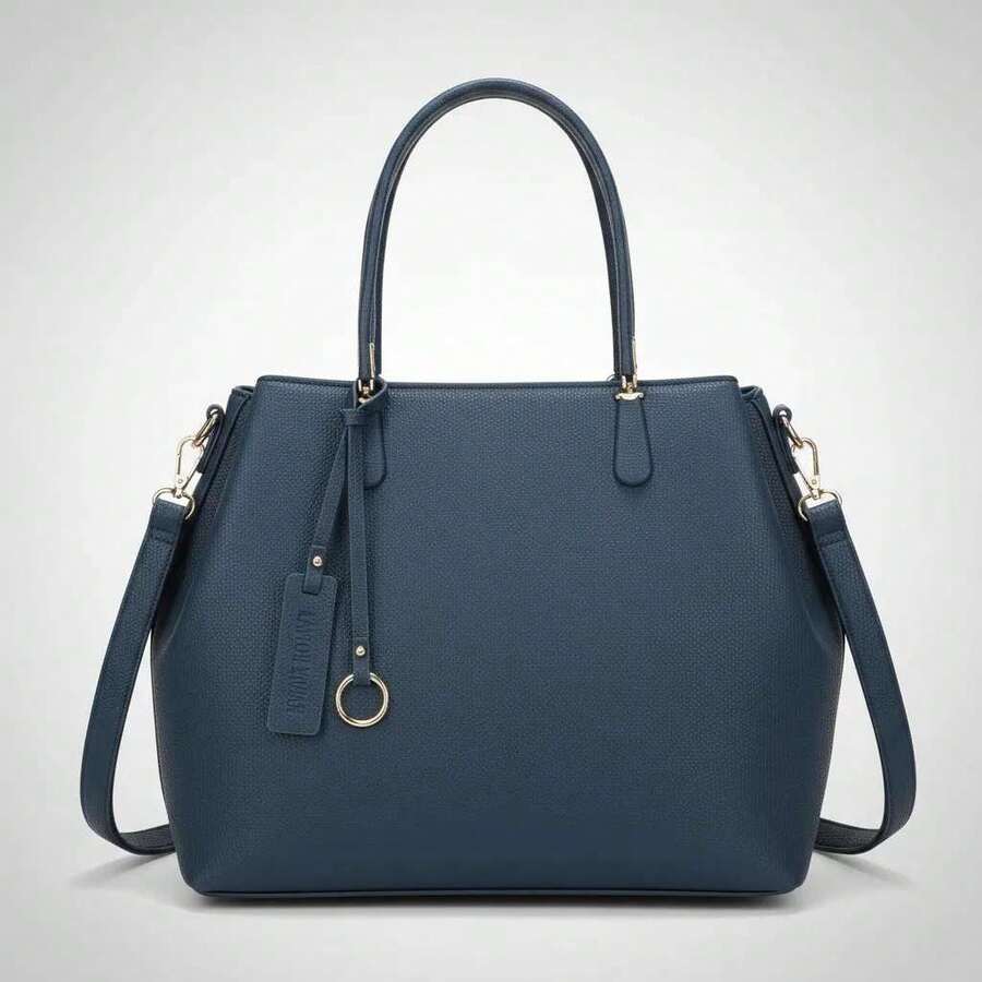 Bolsa Feminina Elegante com Design Trançado e Multi-Compartimentos