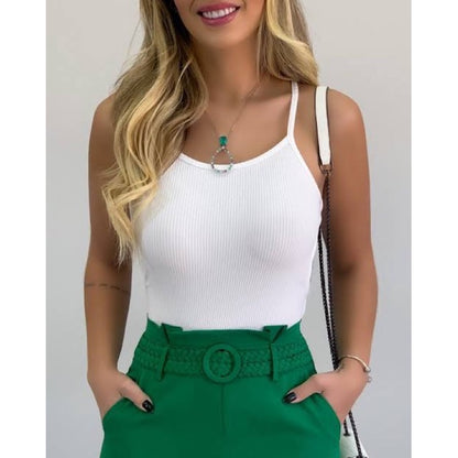 Body Feminino Canelado Cavado Alcinha Costas nuas