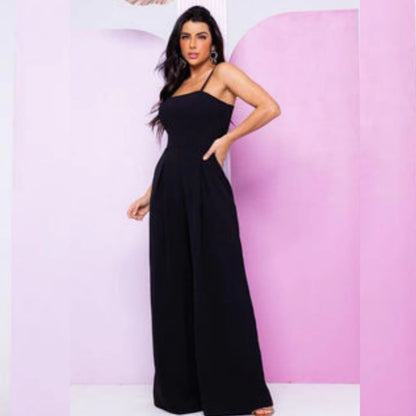 Macacão Longo Feminino Pantalona com Bojo – Luxo e Tendência