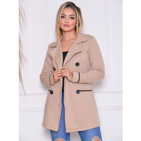 Casaco Sobretudo Moletom Lindo Feminino Moda Blogueira Inverno