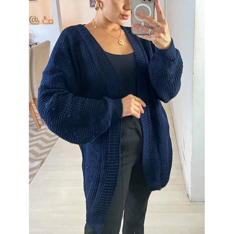Cardigan Kimono Tricot Com Detalhe De Pompon Na Manga