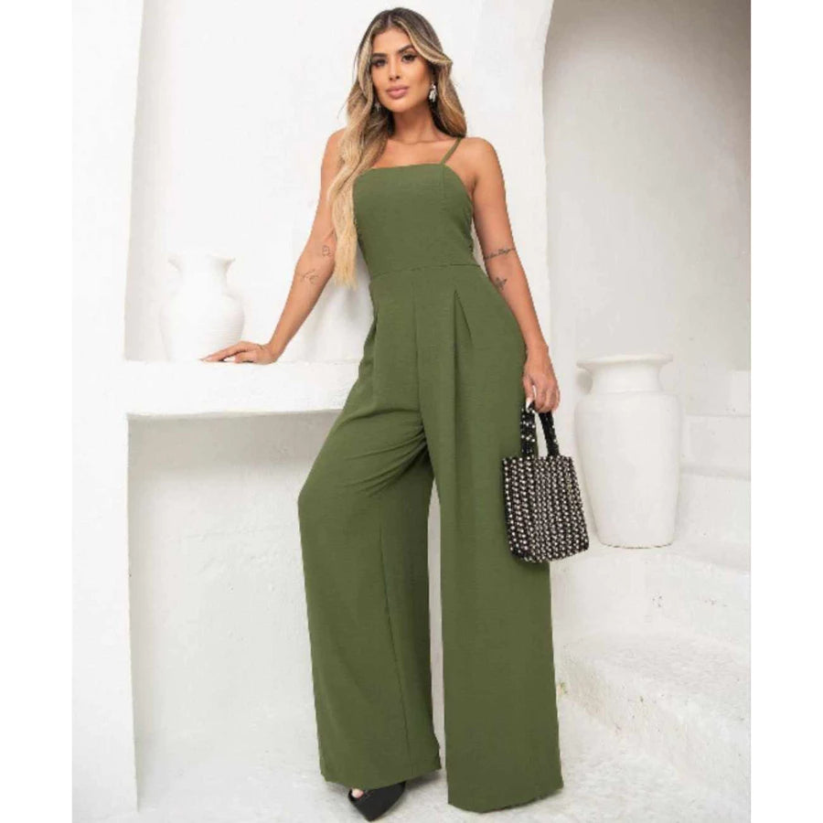 Macacão Longo Feminino Pantalona com Bojo – Luxo e Tendência