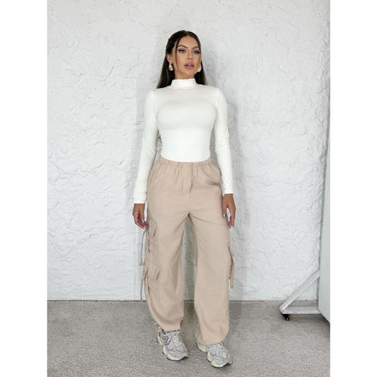 Body Collant Segunda Pele Gola Redonda Alta Básico Manga Longa Simples Glamour