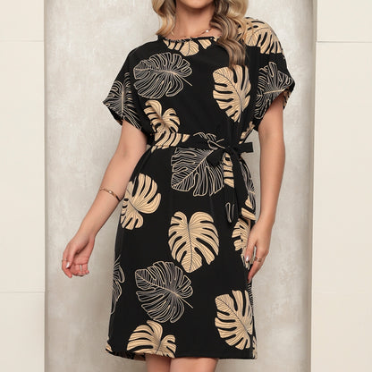 Vestido Crepinho Estampado