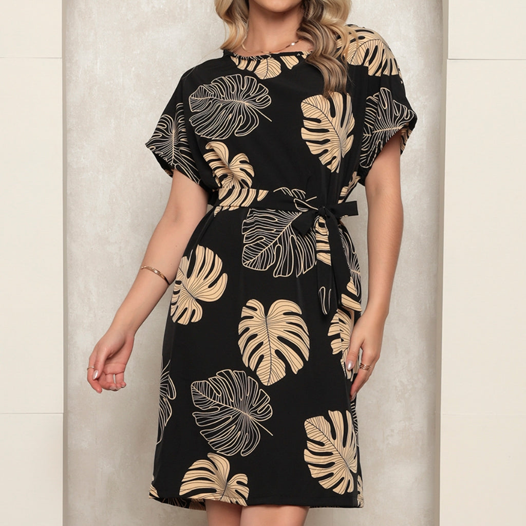 Vestido Crepinho Estampado