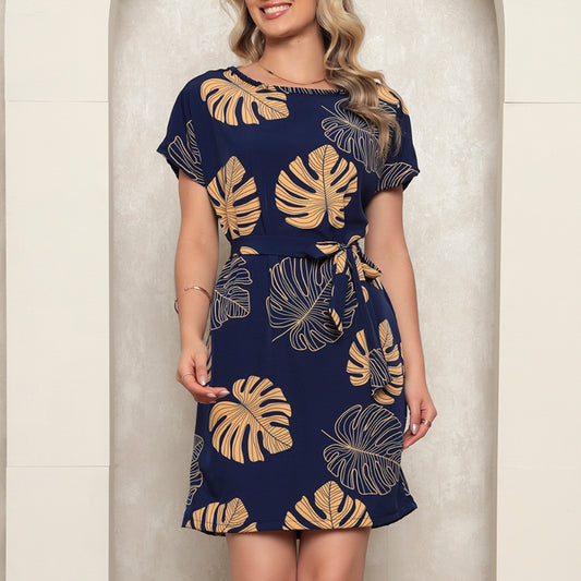 Vestido Crepinho Estampado
