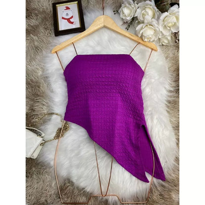 Blusa Tomara que Caia Assimétrica Bubble