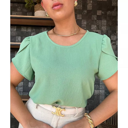 Blusa Feminina Manga Bufante