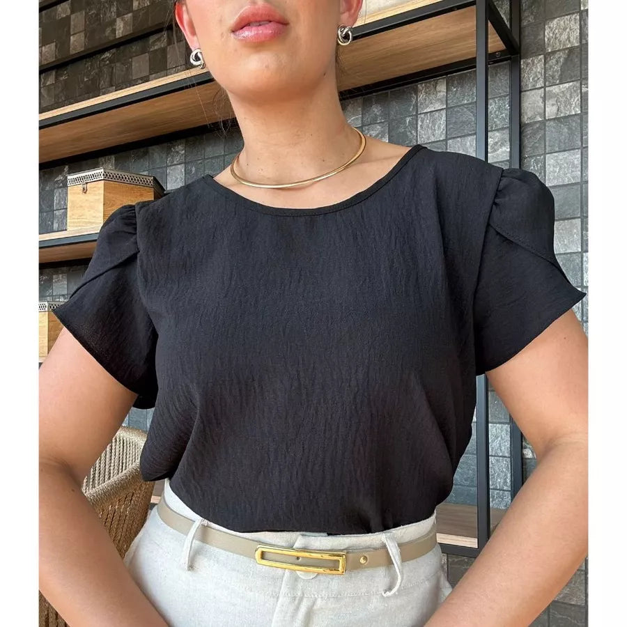 Blusa Feminina Manga Bufante