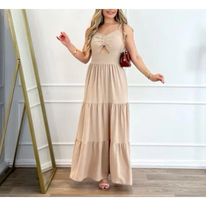 Vestido Longo Bojo Feminino Alça Regulável Linha Premium