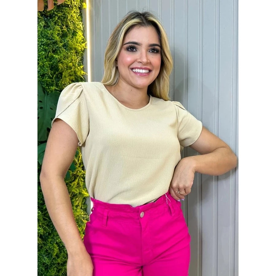 Blusa Feminina Manga Bufante