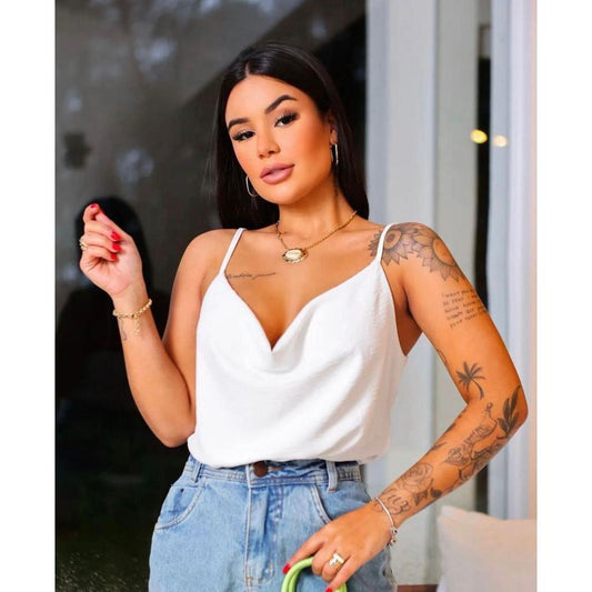 Blusa Feminina Gola Boba Tecido Duna