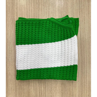 Cropped tricô modal frente Único listrado de bico com amarração nas costas