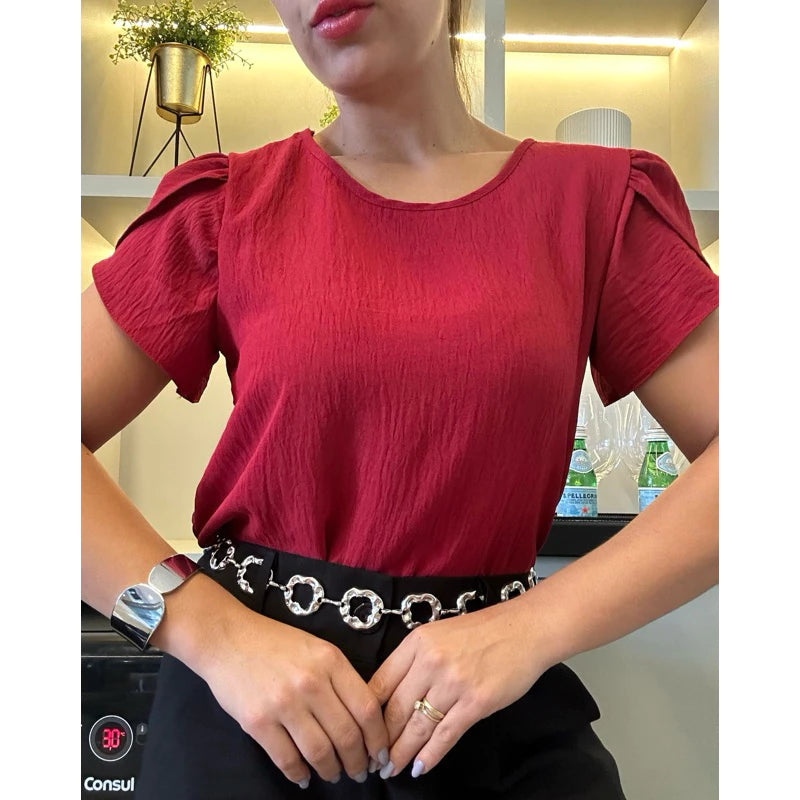 Blusa Feminina Manga Bufante