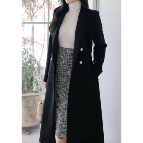 CASACO FEMININO CARDIGAN LONGO CASAQUINHO ESTILO SOBRETUDO BLUSÃO