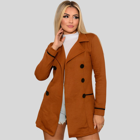 Casaco Sobretudo Moletom Lindo Feminino Moda Blogueira Inverno