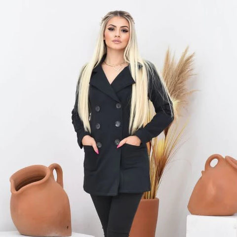 Casaco Sobretudo Moletom Lindo Feminino Moda Blogueira Inverno