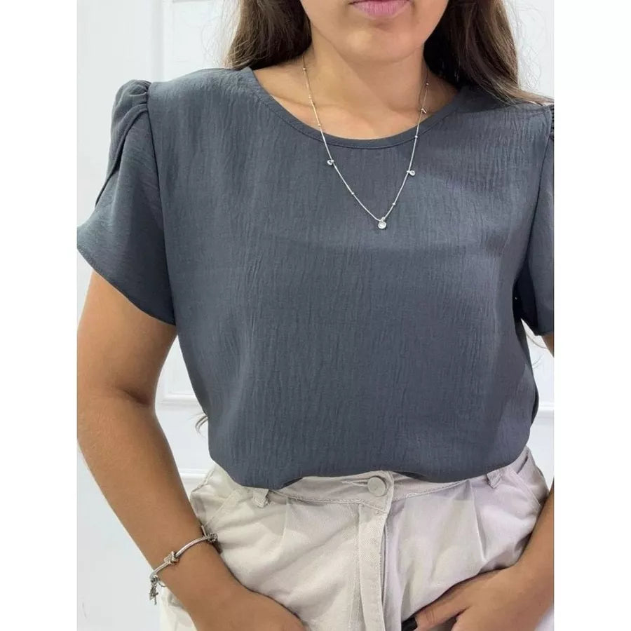 Blusa Feminina Manga Bufante